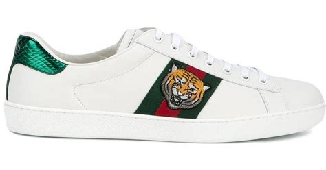 tenis gucci ace embroidered|gucci ace tiger embroidered.